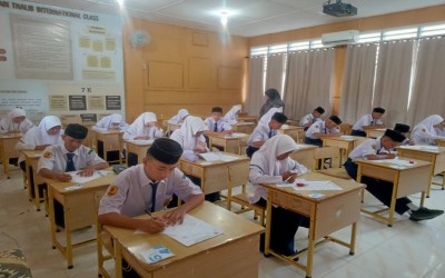 MTSN sabang melaksanakan Penilaian akhir semester ganjil 2024/2025